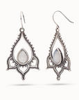 Alma de Loto Moonstone Earring | Silver