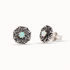 Vida Moonstone Stud Earrings | Silver